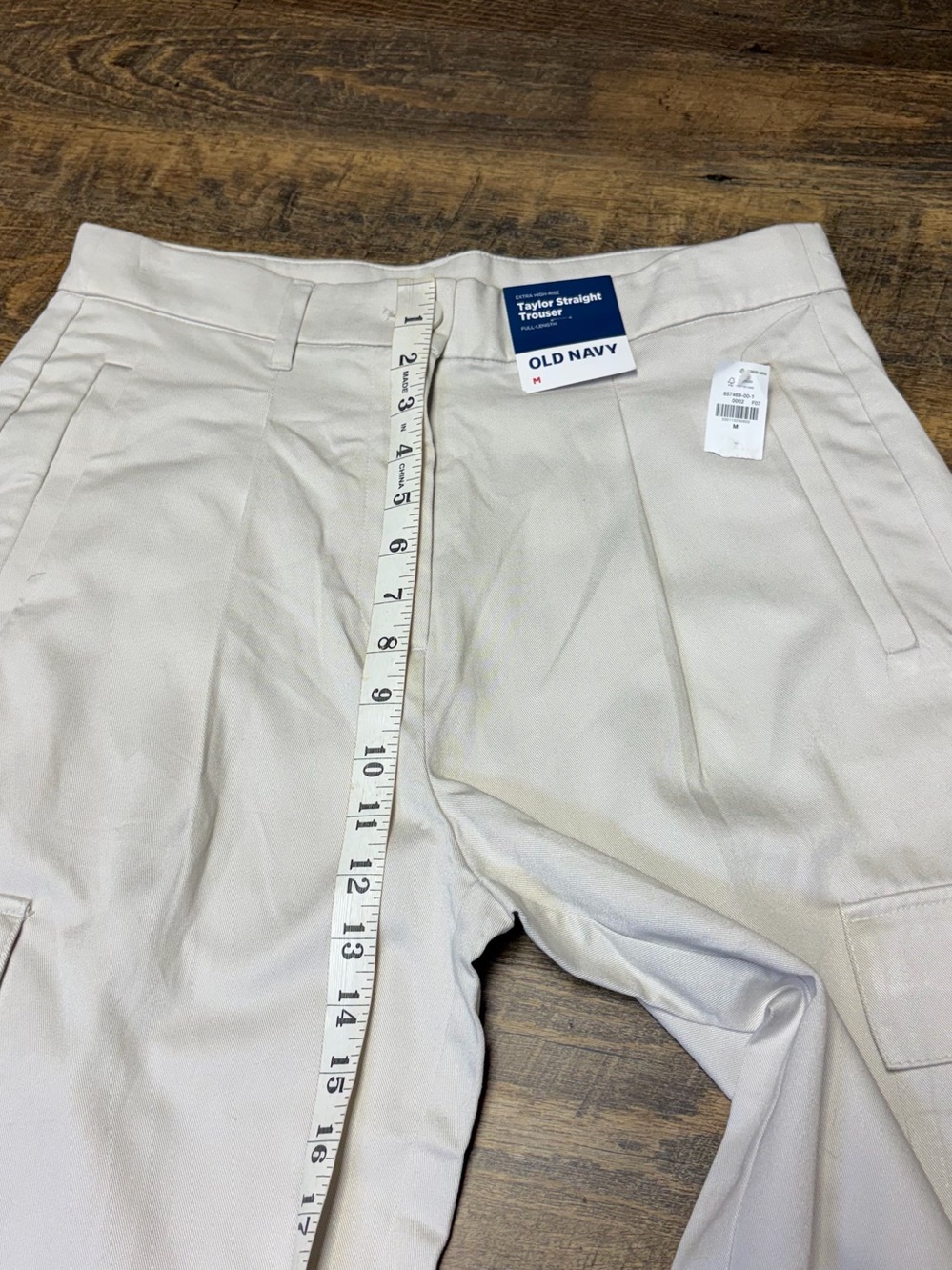 NEW Old Navy Extra High-Rise Taylor Straight Trouser Cargo Pants Womens Medium - Picture 8 of 15